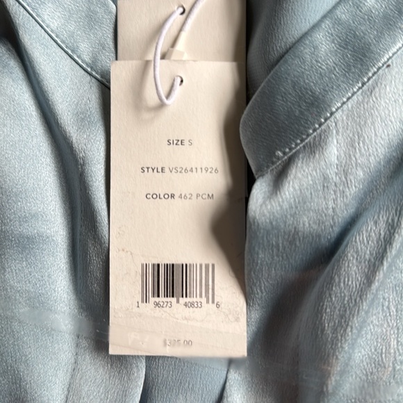 Vince SilkSatin Band Collar in Porcelain - Picture 4 of 4